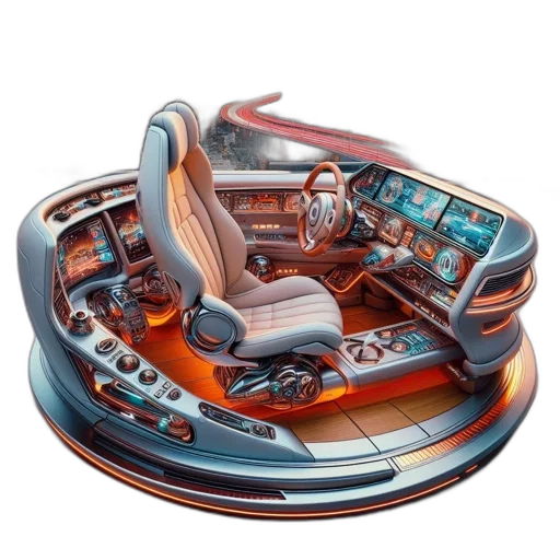 car, furniture, robot, shoes, concept art, 3d render, photorealistic, inside transparent PNG cut-out