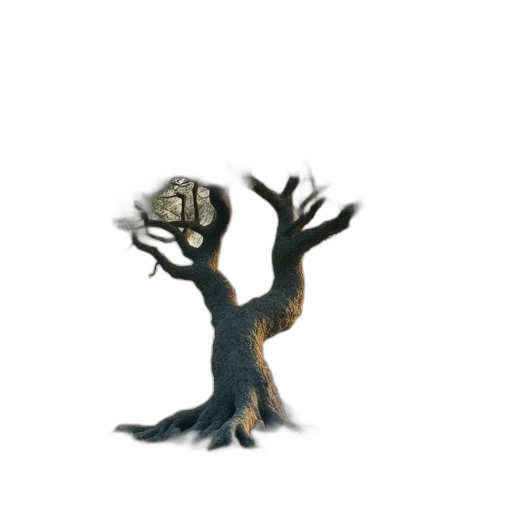 tree, creature, crown, animal, concept art, pixel art, 3d render, fantasy art transparent PNG cut-out