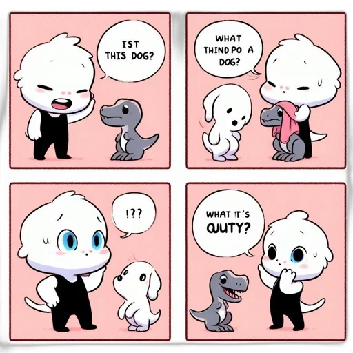 cartoon, comic book art, concept art, fire, monochrome, 4-panel, comic, features transparent PNG cut-out