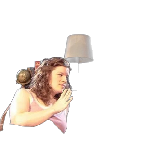 furniture, hat, umbrella, face, vaporwave, 3d render, photorealistic, pixel art transparent PNG cut-out