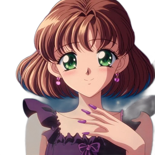 jewelry, face, dress, anime transparent PNG cut-out