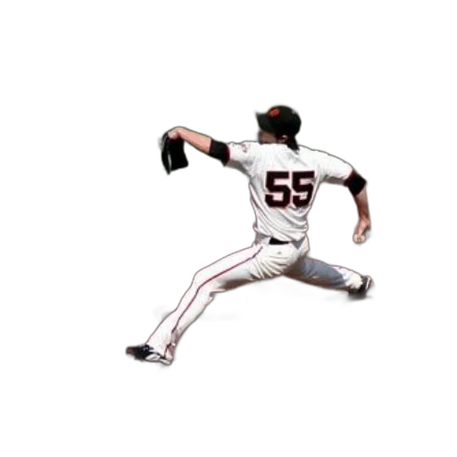 3d render, photorealistic, concept art, pixel art, baseball, player, wearing, number transparent PNG cut-out