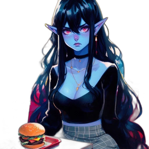 food, creature, dragon, fantasy art, concept art, pixel art, anime, neon lights transparent PNG cut-out