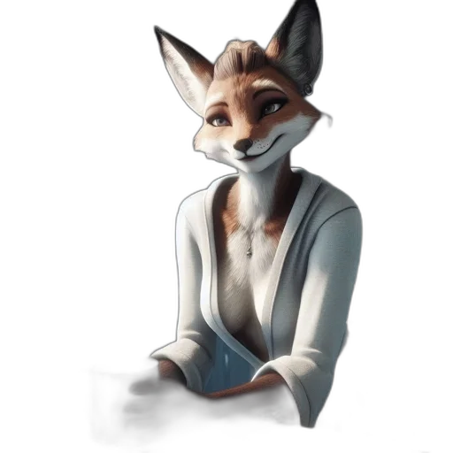 staff, animal, jacket, mask, concept art, fantasy art, watercolor, 3d render transparent PNG cut-out