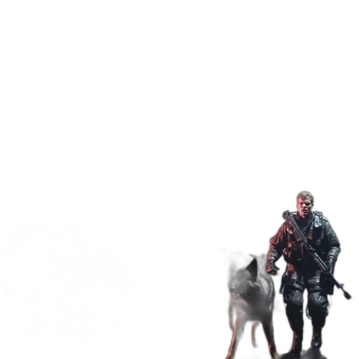 animal, creature, weapon, robot, concept art, 3d render, pixel art, cyberpunk transparent PNG cut-out