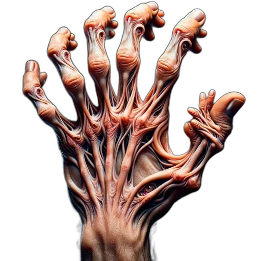 creature, animal, mask, hair, 3d render, concept art, photorealistic, comic book art transparent PNG cut-out