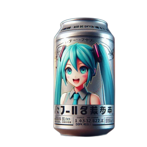 bottle, robot, food, dragon, vaporwave, 3d render, anime, pixel art transparent PNG cut-out