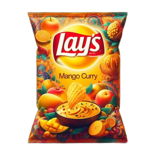 food, photorealistic, vaporwave, image, displays, vibrant, lay, chips transparent PNG cut-out