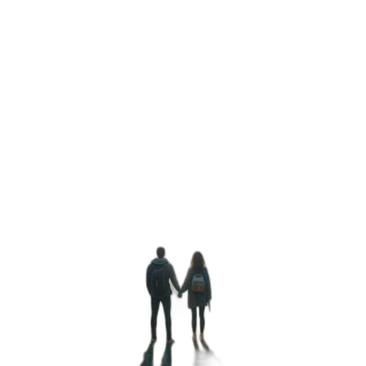 umbrella, jacket, robot, shoes, concept art, pixel art, 3d render, comic book art transparent PNG cut-out