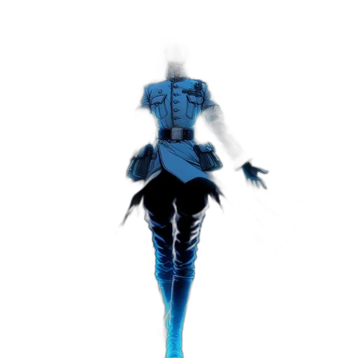 robot, sword, dress, staff, concept art, comic book art, fantasy art, 3d render transparent PNG cut-out