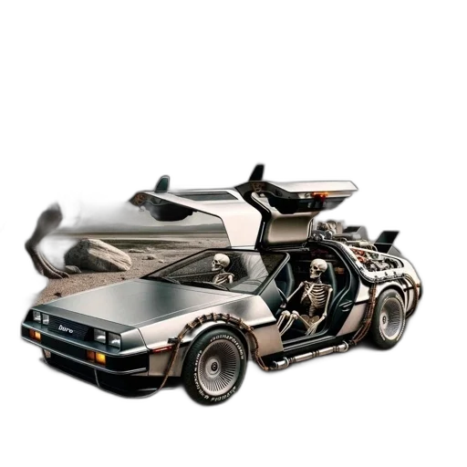 car, robot, concept art, 3d render, photorealistic, cyberpunk, desolate, setting transparent PNG cut-out
