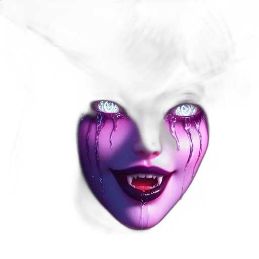 face, mask, creature, photorealistic, concept art, fantasy art, watercolor, dark transparent PNG cut-out