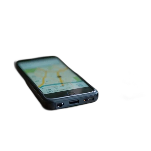 3d render, phone, tomtom, gps, sat, desk transparent PNG cut-out