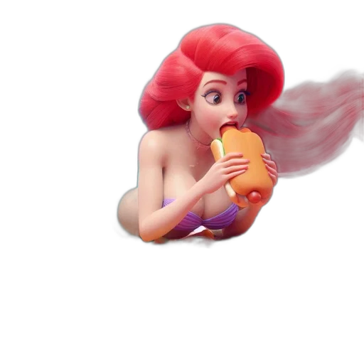 hair, creature, bottle, dress, 3d render, concept art, vaporwave, pixel art transparent PNG cut-out