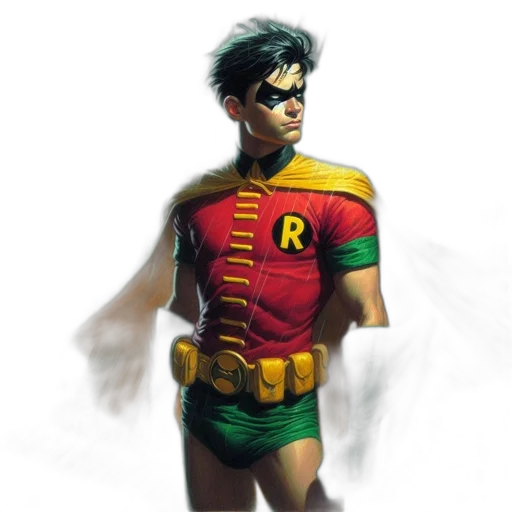 jacket, comic book art, concept art, 3d render, photorealistic, colorful, green, young transparent PNG cut-out