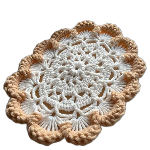 crown, jewelry, food, flower, 3d render, earth tones, crochet, dish transparent PNG cut-out