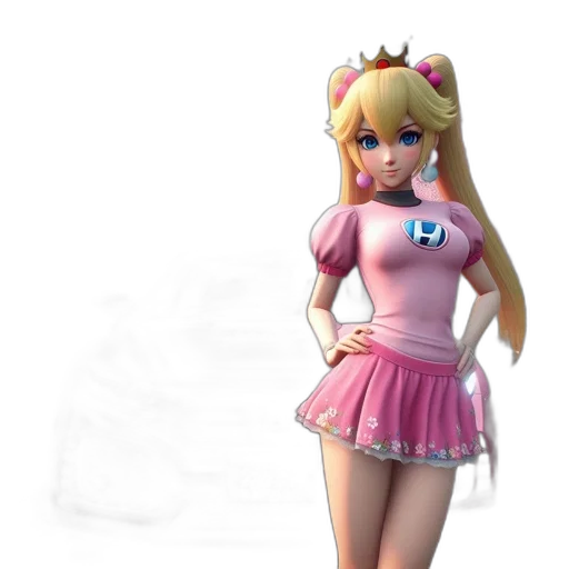 dress, 3d render, concept art, vaporwave, photorealistic, pastel, anime-style, illustration transparent PNG cut-out
