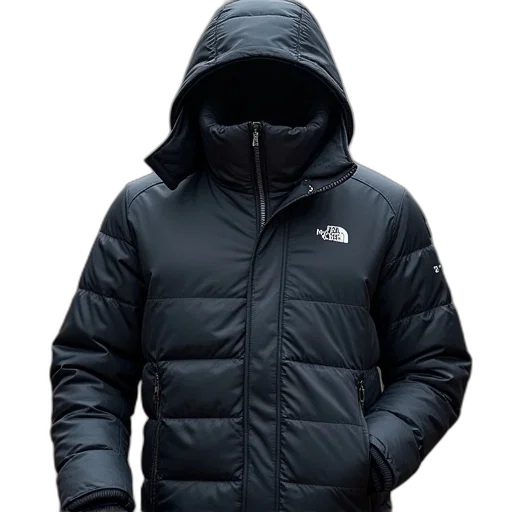 jacket, 3d render, padded, polyester transparent PNG cut-out