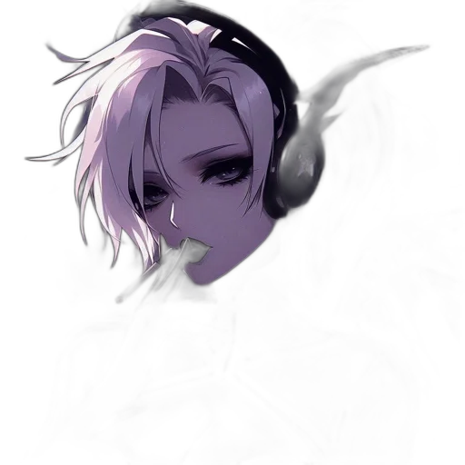 mask, face, creature, robot, concept art, anime, vaporwave, cyberpunk transparent PNG cut-out