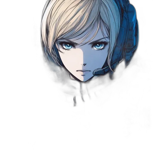 face, mask, robot, creature, anime, concept art, comic book art, pixel art transparent PNG cut-out