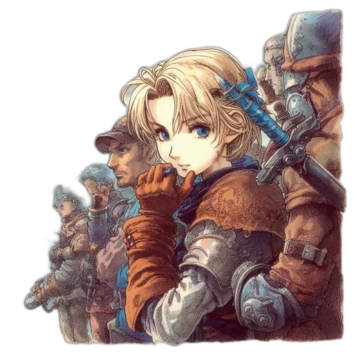 sword, weapon, staff, face, fantasy art, pixel art, concept art, watercolor transparent PNG cut-out