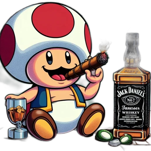 bottle, weapon, concept art, pixel art, 3d render, comic book art, toad, character transparent PNG cut-out