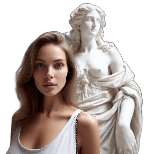 dress, jewelry, face, crown, photorealistic, oil painting, fantasy art, concept art transparent PNG cut-out