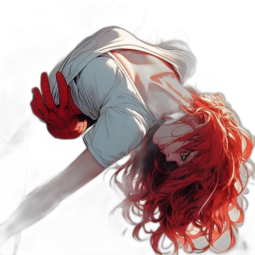concept art, photorealistic, watercolor, comic book art, fire, red, stark, white transparent PNG cut-out