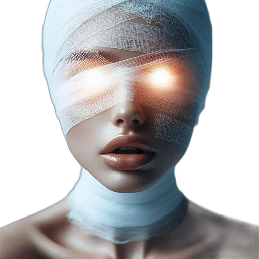 mask, face, robot, jewelry, cyberpunk, photorealistic, 3d render, concept art transparent PNG cut-out