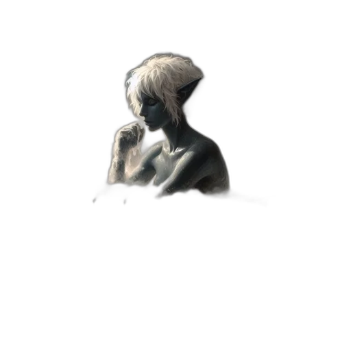 face, creature, mask, hair, concept art, photorealistic, pencil sketch, watercolor transparent PNG cut-out