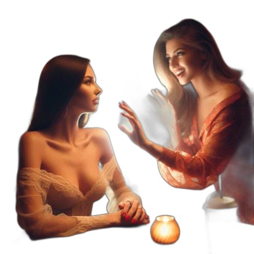 jewelry, concept art, oil painting, photorealistic, fantasy art, fire, night, sunset transparent PNG cut-out