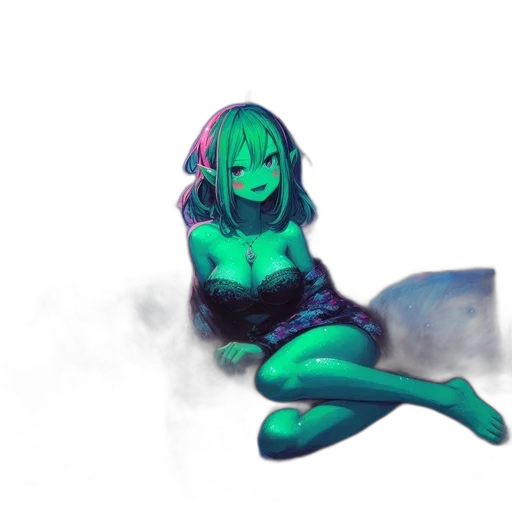 dress, creature, mask, robot, concept art, pixel art, fantasy art, anime transparent PNG cut-out