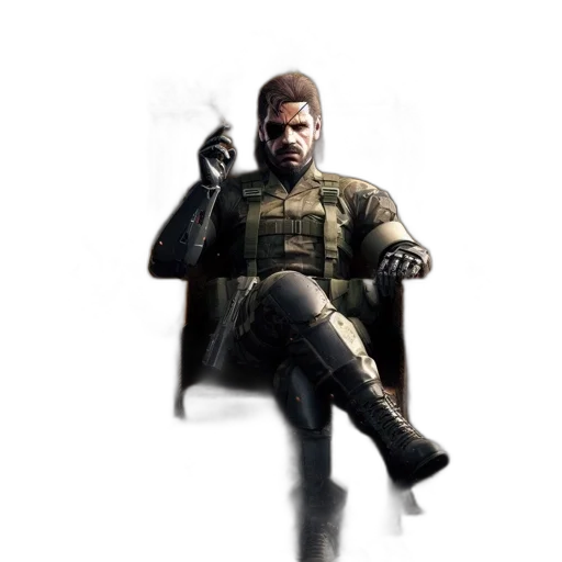 jacket, weapon, staff, concept art, pixel art, 3d render, photorealistic, earth tones transparent PNG cut-out
