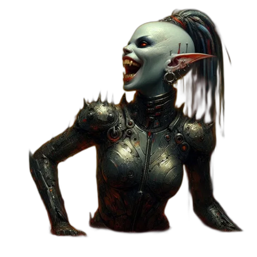 creature, staff, face, mask, concept art, fantasy art, 3d render, photorealistic transparent PNG cut-out