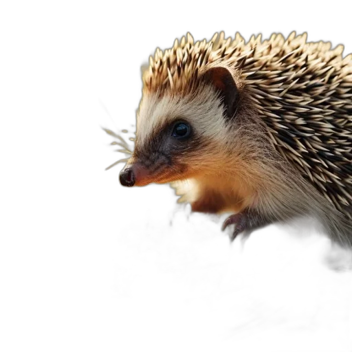animal, creature, staff, food, 3d render, photorealistic, concept art, hedgehog transparent PNG cut-out