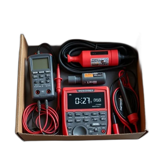 box, various, electrical, testing, kits, batteries transparent PNG cut-out