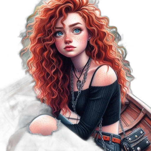dress, hair, jewelry, fantasy art, comic book art, photorealistic, concept art, fire transparent PNG cut-out