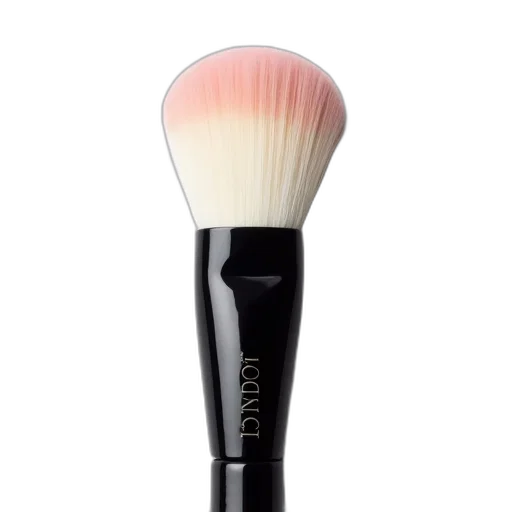 monochrome, makeup, brush, black, handle, soft, fluffy, white transparent PNG cut-out