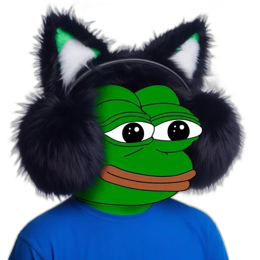 hat, animal, creature, mask, anime, photorealistic, frog-like, character transparent PNG cut-out