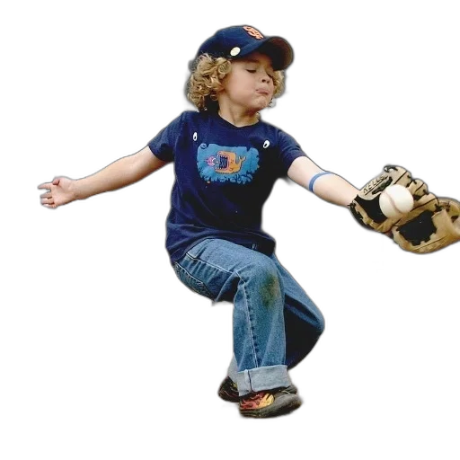 robot, young, boy, wearing, blue, shirt, cartoon, playing transparent PNG cut-out