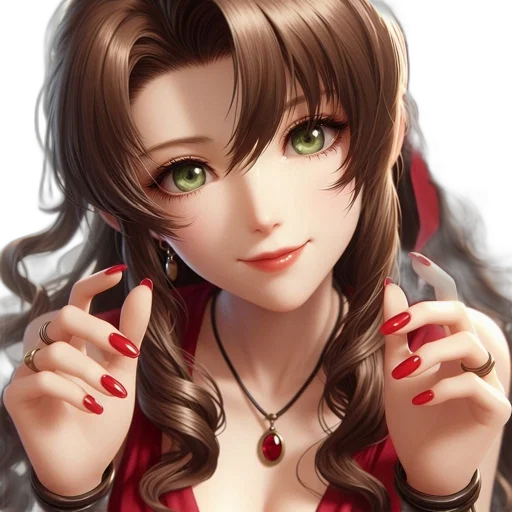jewelry, face, staff, fantasy art, anime, photorealistic, oil painting, red transparent PNG cut-out