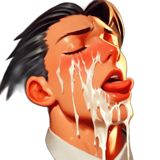 face, food, concept art, comic book art, pixel art, 3d render, emotive, animation transparent PNG cut-out