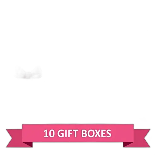 furniture, collection, colorful, gift, boxes, ribbons, bows, arranged transparent PNG cut-out