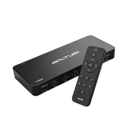 weapon, 3d render, black, hdmi, ultra, splitter, wireless, remote transparent PNG cut-out