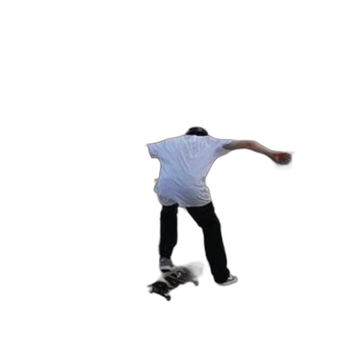 shoes, staff, robot, jacket, 3d render, concept art, vaporwave, skateboarder transparent PNG cut-out
