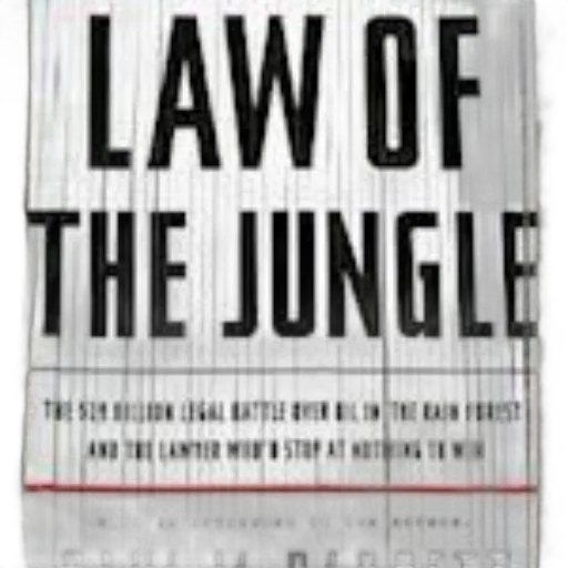 jacket, law, jungle, book, cover, bold, text, natural transparent PNG cut-out