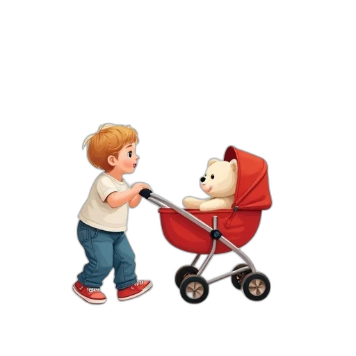concept art, 3d render, pixel art, photorealistic, digital, illustration, child, white transparent PNG cut-out