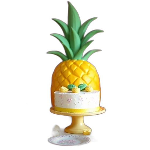 crown, hat, food, 3d render, concept art, pixel art, vaporwave, second transparent PNG cut-out