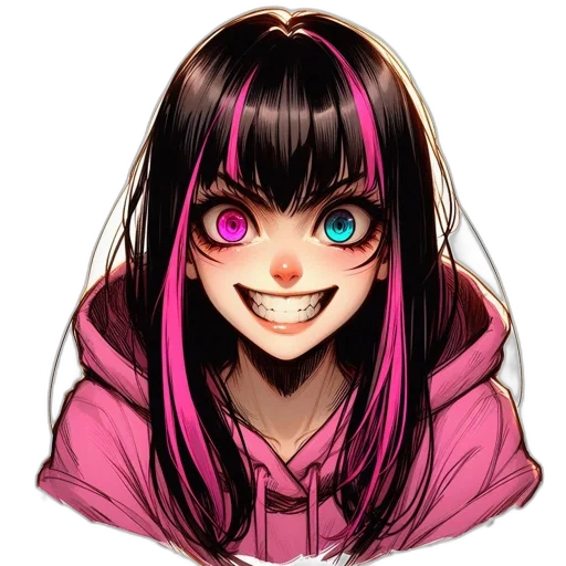face, mask, creature, robot, anime, cartoon, pixel art, cyberpunk transparent PNG cut-out