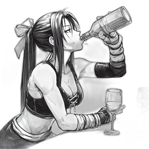 bottle, weapon, concept art, pencil sketch, fantasy art, anime, monochrome, illustrated transparent PNG cut-out